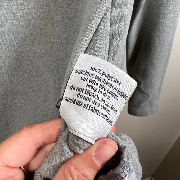 Dudley Stephens Cobble Hill Turtleneck Size XS Gray Vello Fleece Cozy Minimal - Picture 10 of 10